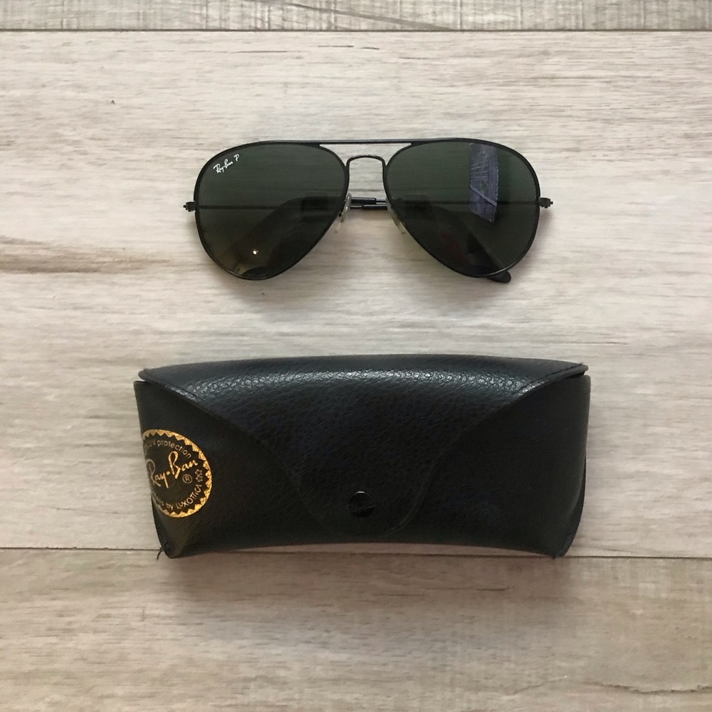 Black Ray Ban Aviators Polarized